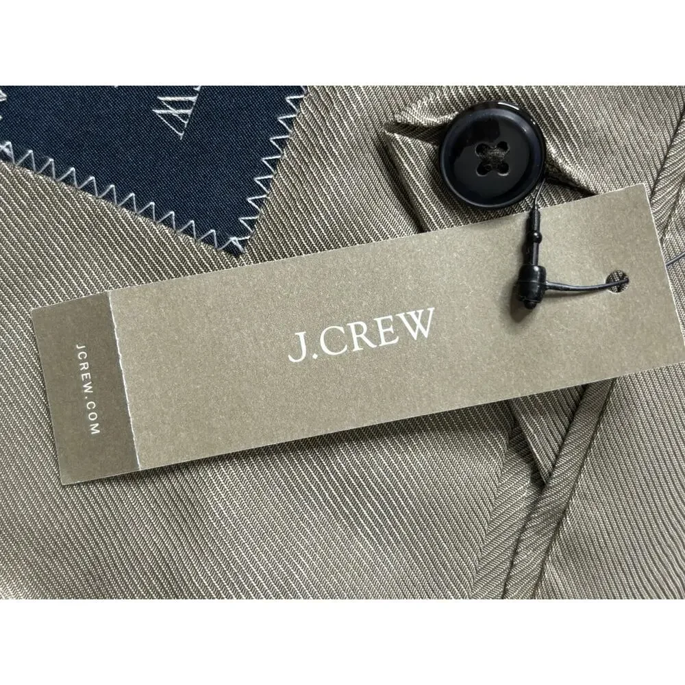 J.Crew Kenmare Plaid Blazer NWT Scottish Linen Wool Relaxed Fit 38R